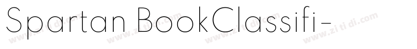Spartan BookClassifi字体转换